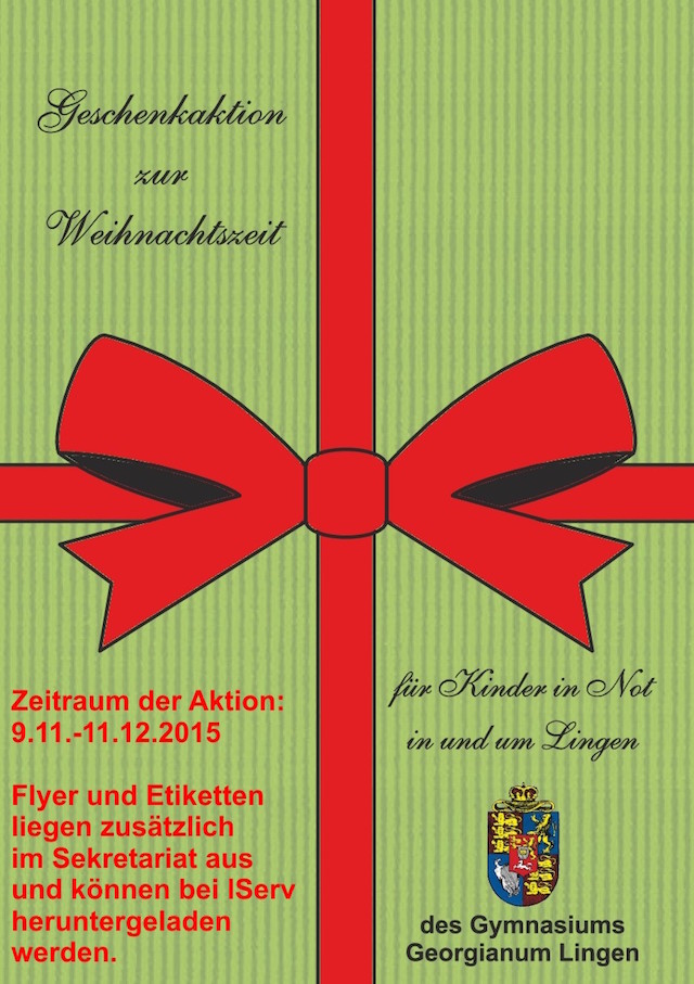 Flyer Geschenkaktion 2015