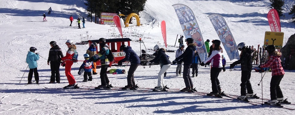 Polonaise auf Skiern