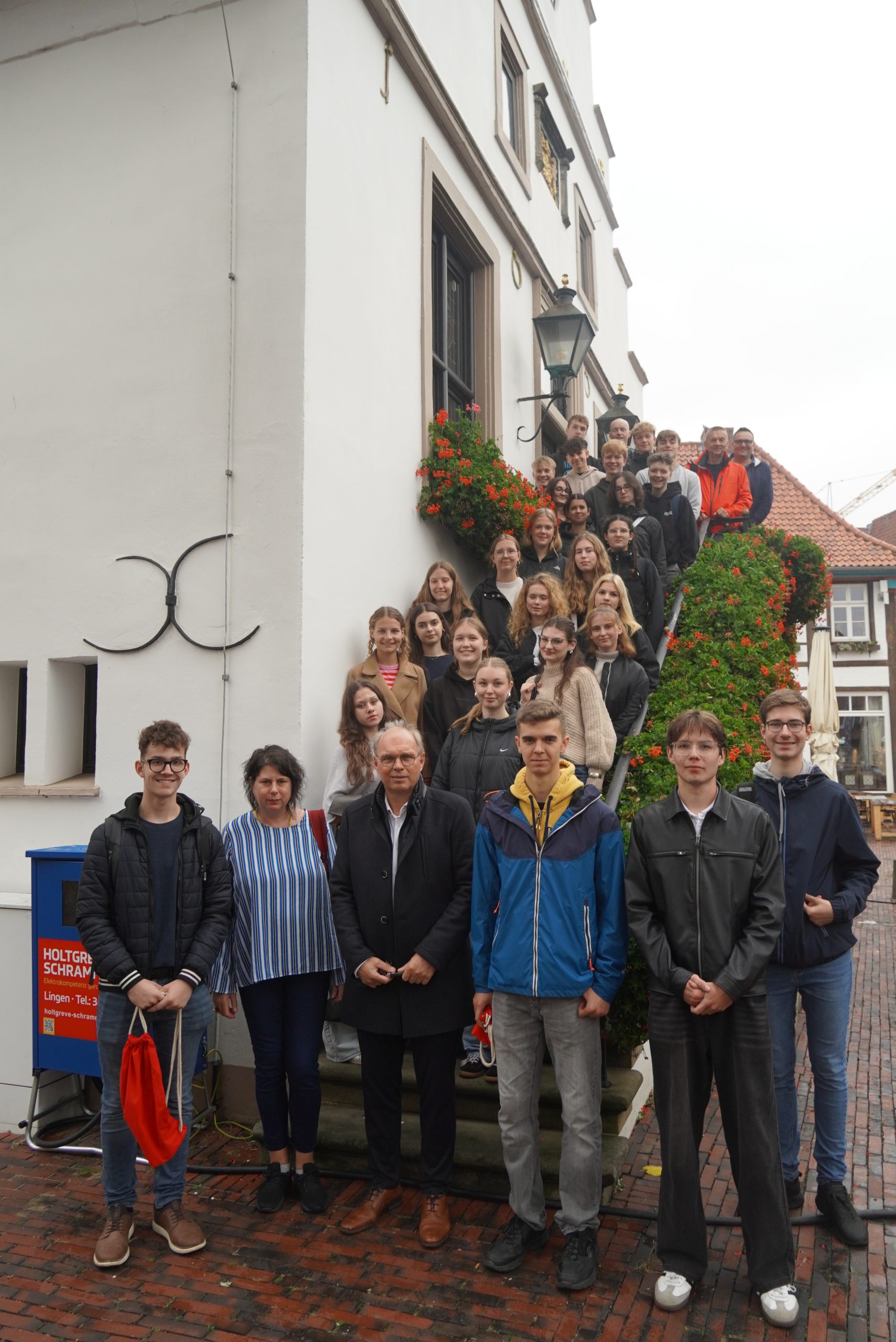 Schüler aus dem ungarischen Mezöberény auf Stippvisite in Lingen